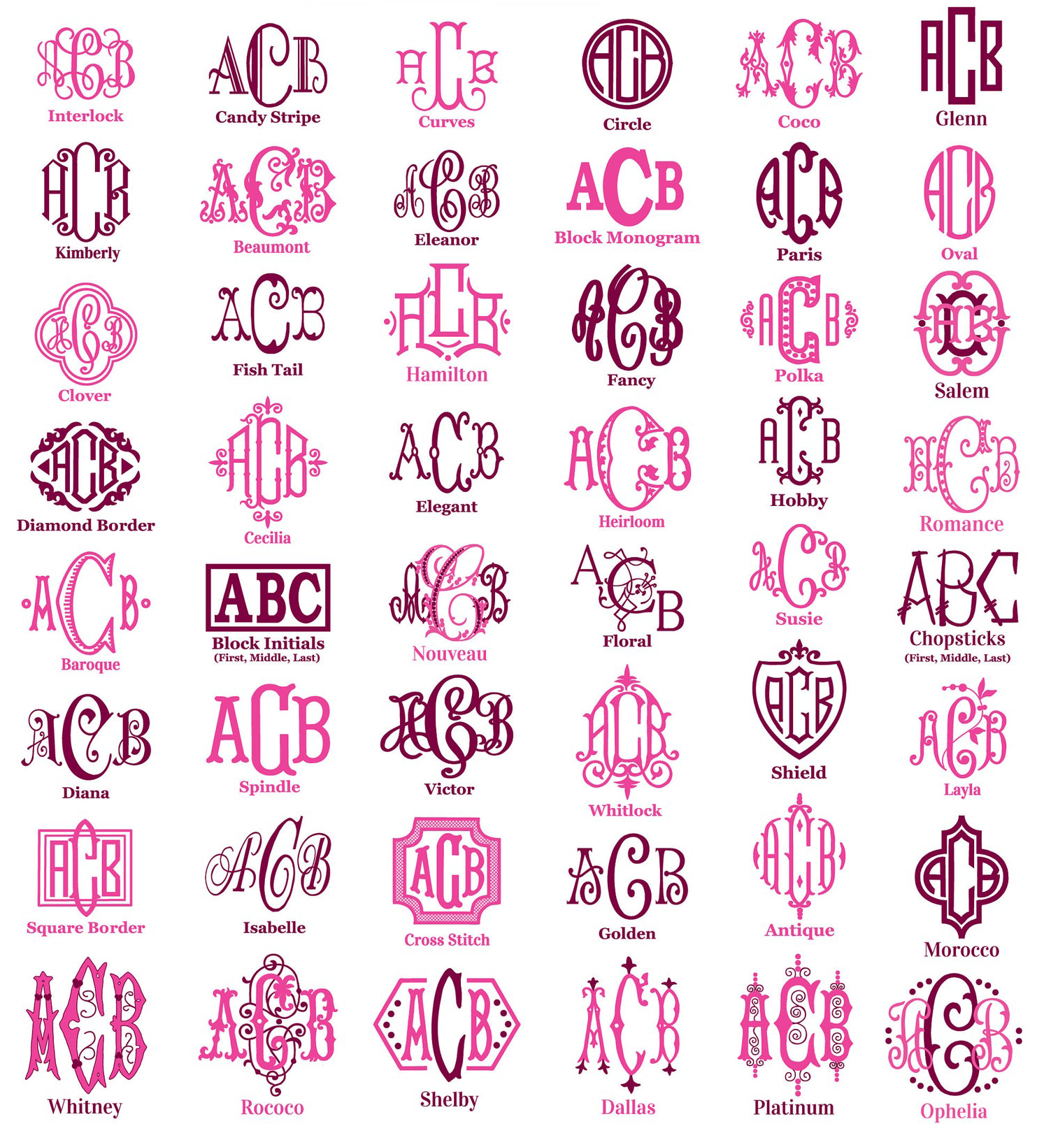 3-Letter Monograms